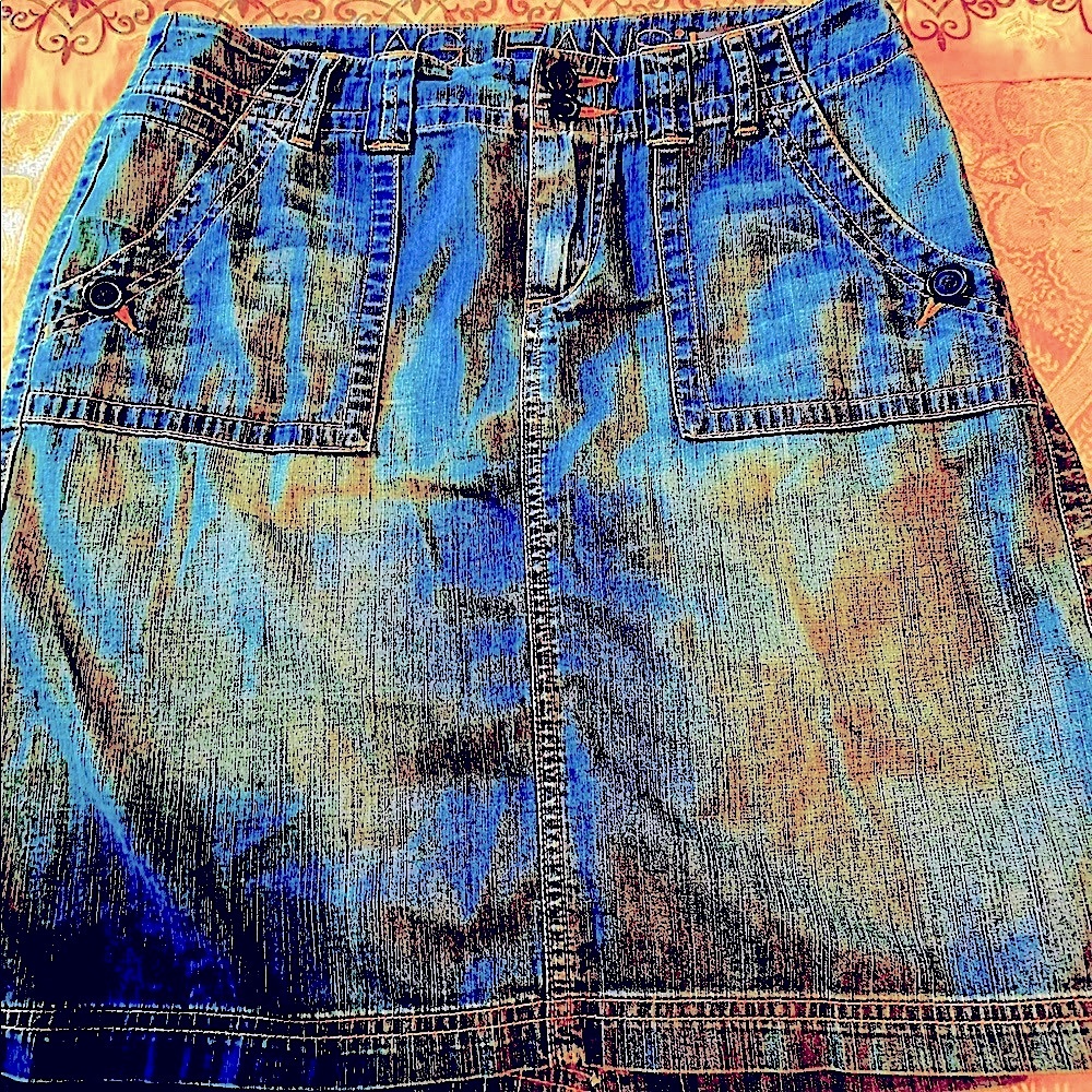 Jag Jean Skirt Light Wash Size 8